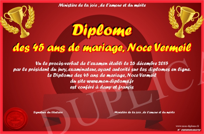 Diplome-des-45-ans-de-mariage--Noce-Vermeil